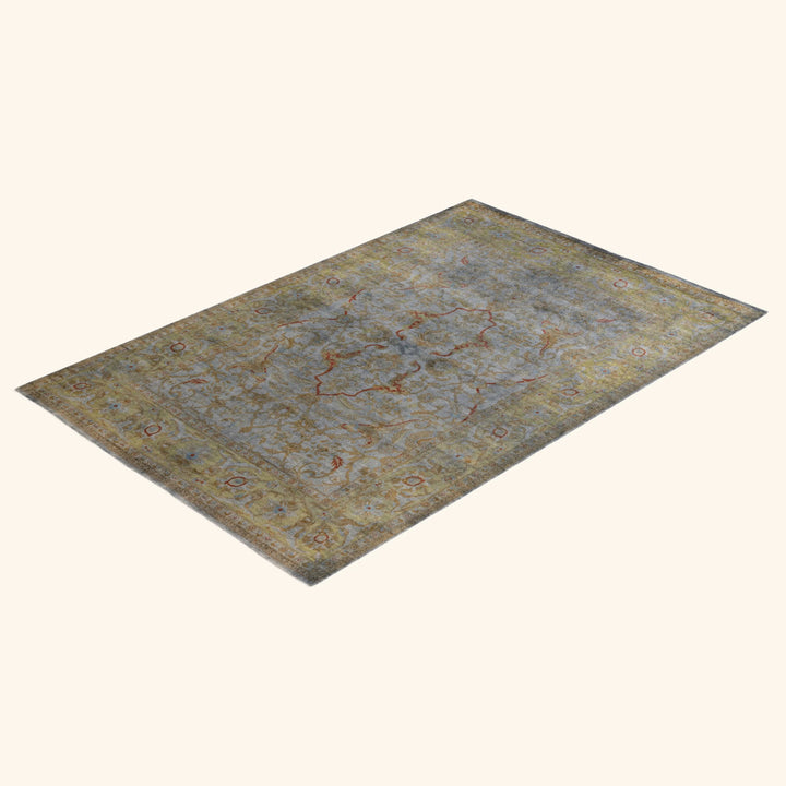 Overdyed Wool Rug - 6'2" x 9'