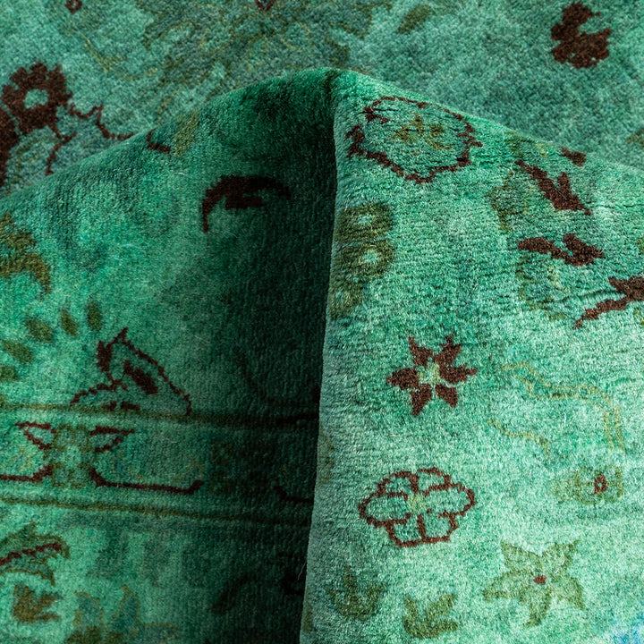 Overdyed Wool Rug - 4'3" x 6'1"