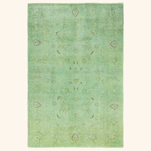 Overdyed Wool Rug - 4'2" x 6'4"