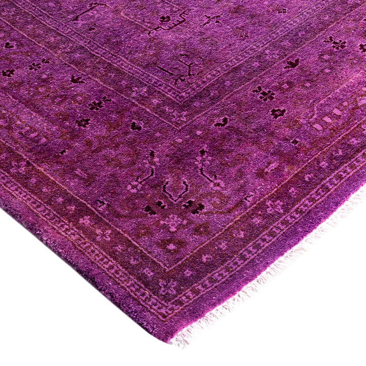Overdyed Wool Rug - 4'1" x 6'