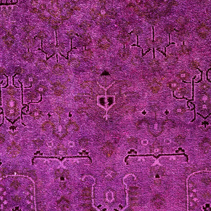 Overdyed Wool Rug - 4'1" x 6'