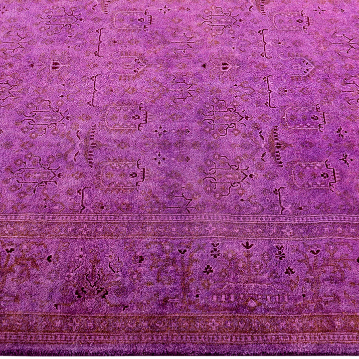 Overdyed Wool Rug - 4'1" x 6'