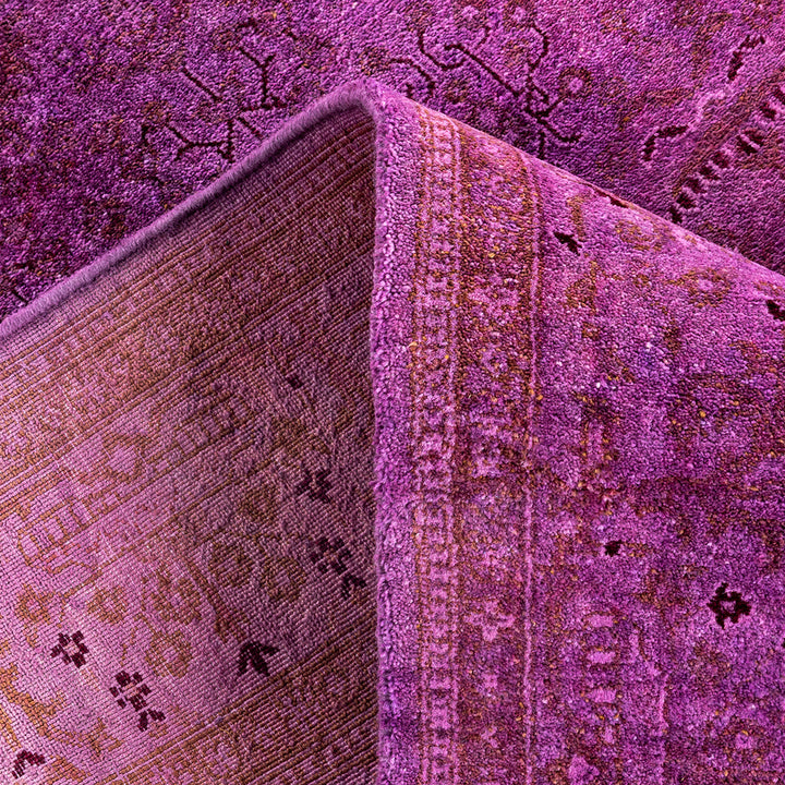 Overdyed Wool Rug - 4'1" x 6'