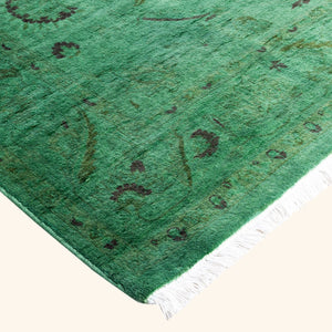 Overdyed Wool Rug - 4'2" x 6'5" - hover