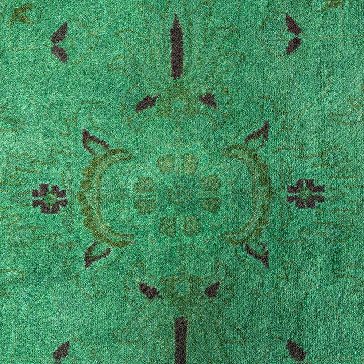 Overdyed Wool Rug - 4'2" x 6'5"