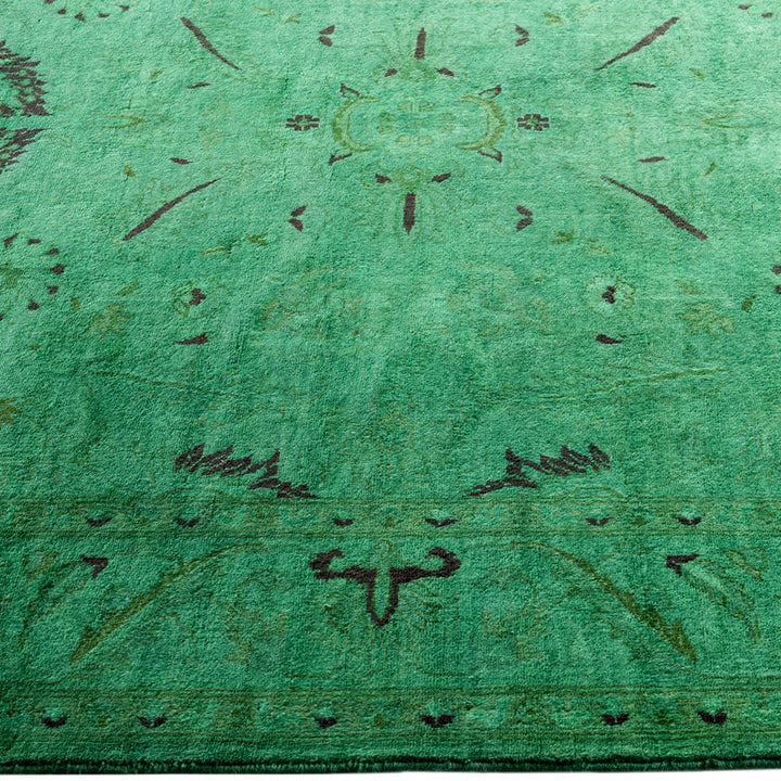 Overdyed Wool Rug - 4'2" x 6'5"