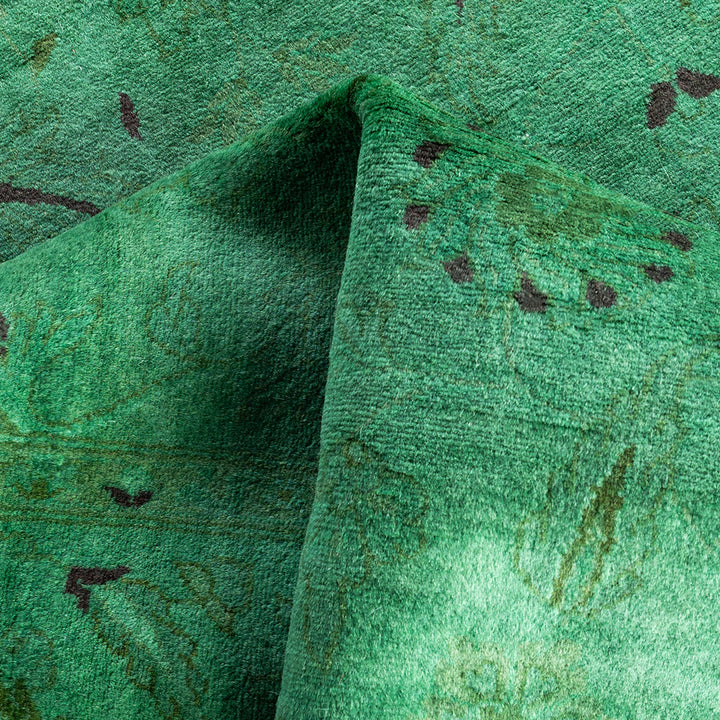 Overdyed Wool Rug - 4'2" x 6'5"