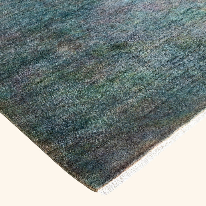 Overdyed Wool Rug - 4'9" x 7'