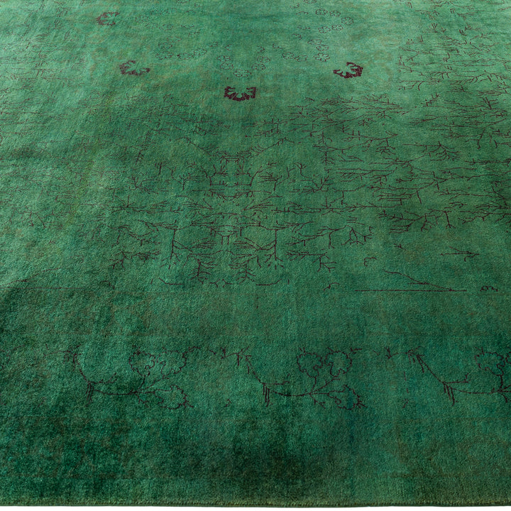 Overdyed Wool Rug - 10'1" x 13'4"