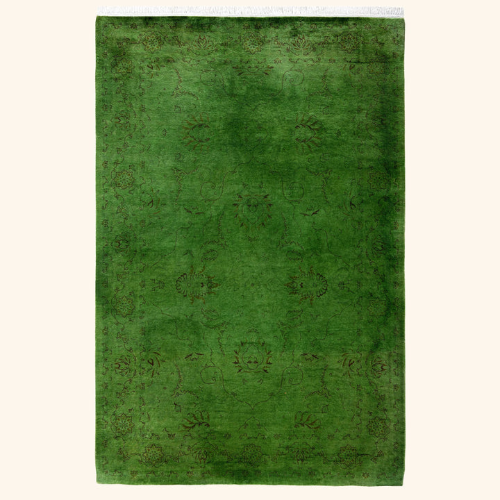 Overdyed Wool Rug - 4'3" x 6'4"