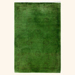 Overdyed Wool Rug - 4'3" x 6'4"