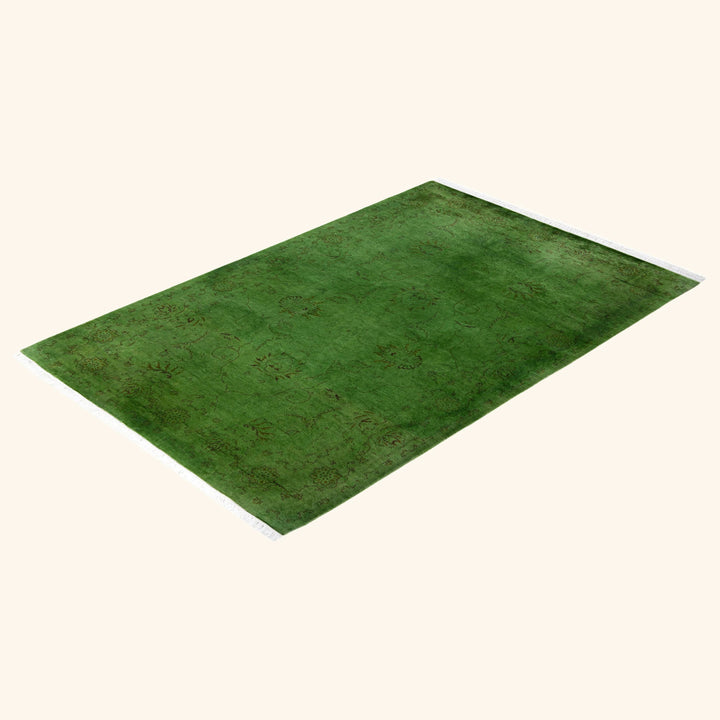 Overdyed Wool Rug - 4'3" x 6'4"
