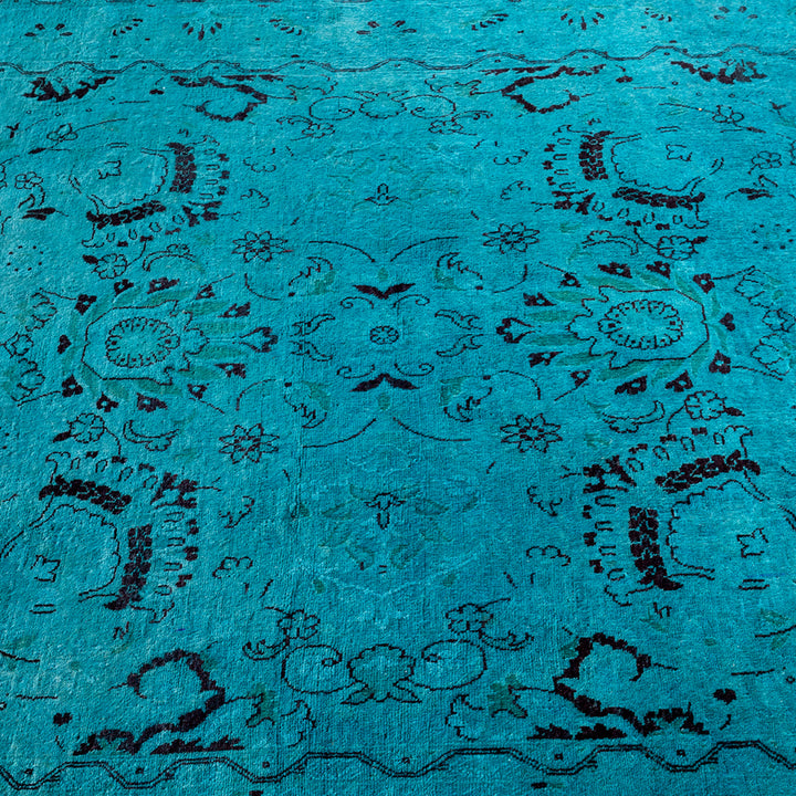 Overdyed Wool Rug - 4'1" x 6'2"