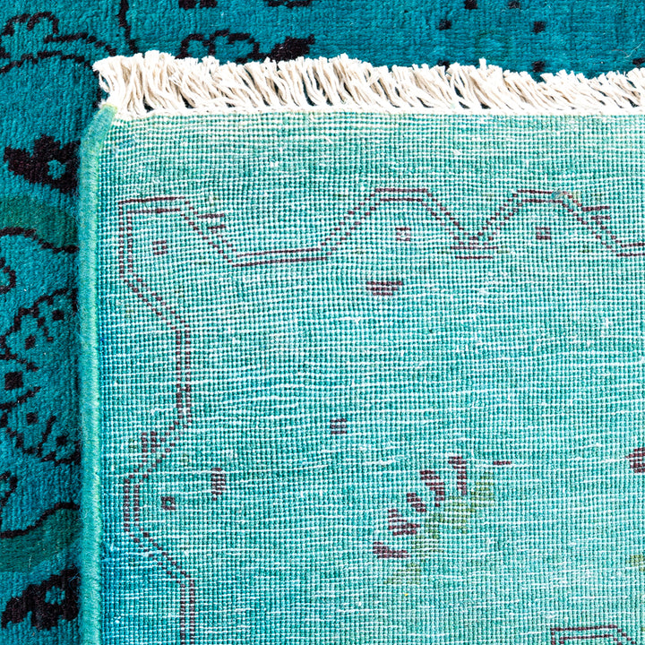 Overdyed Wool Rug - 4'1" x 6'2"