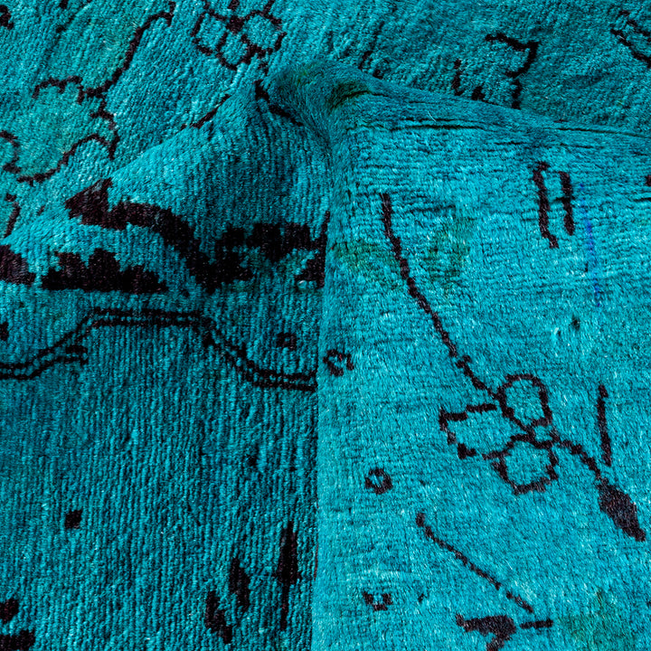 Overdyed Wool Rug - 4'1" x 6'2"