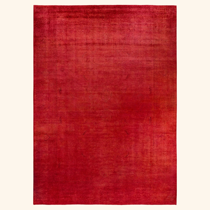 Overdyed Wool Rug - 9'10" x 14'1"