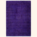 Overdyed Wool Rug - 4'2" x 5'10"