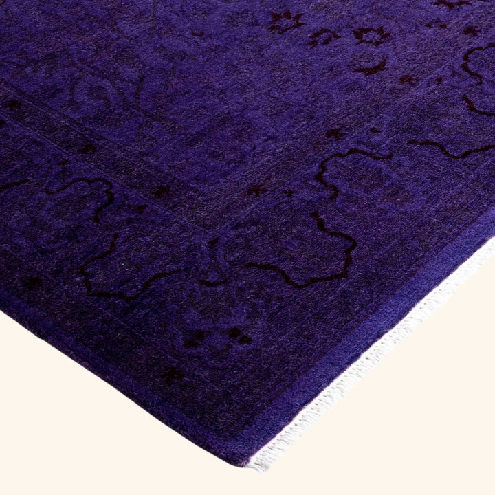 Overdyed Wool Rug - 4'2" x 5'10"