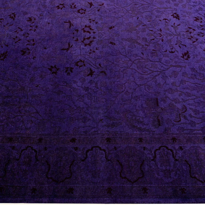 Overdyed Wool Rug - 4'2" x 5'10"