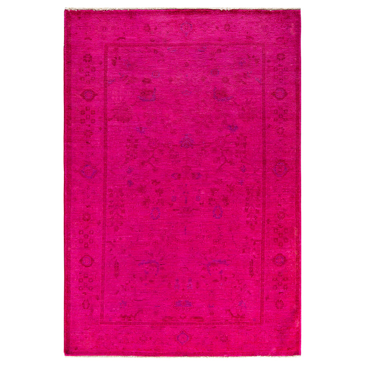 Overdyed Wool Rug - 4'6" x 6'6"