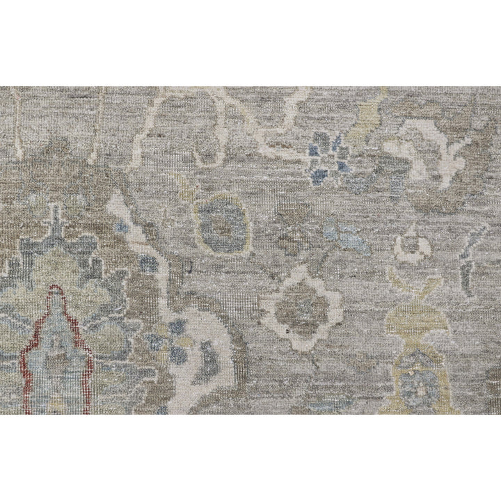 Light Grey Antique Revival Wool Rug - 11'11" x 14'10"