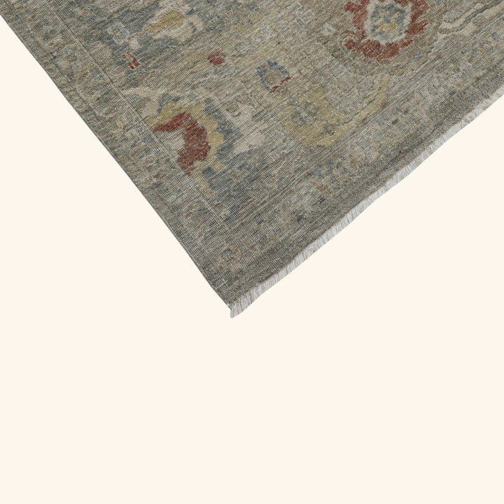 Light Grey Antique Revival Wool Rug - 11'11" x 14'10"