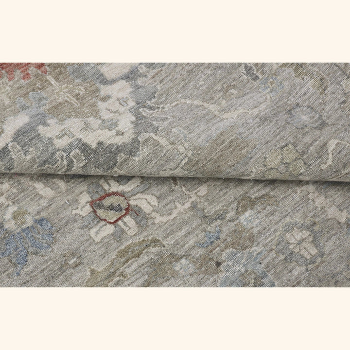 Light Grey Antique Revival Wool Rug - 11'11" x 14'10"