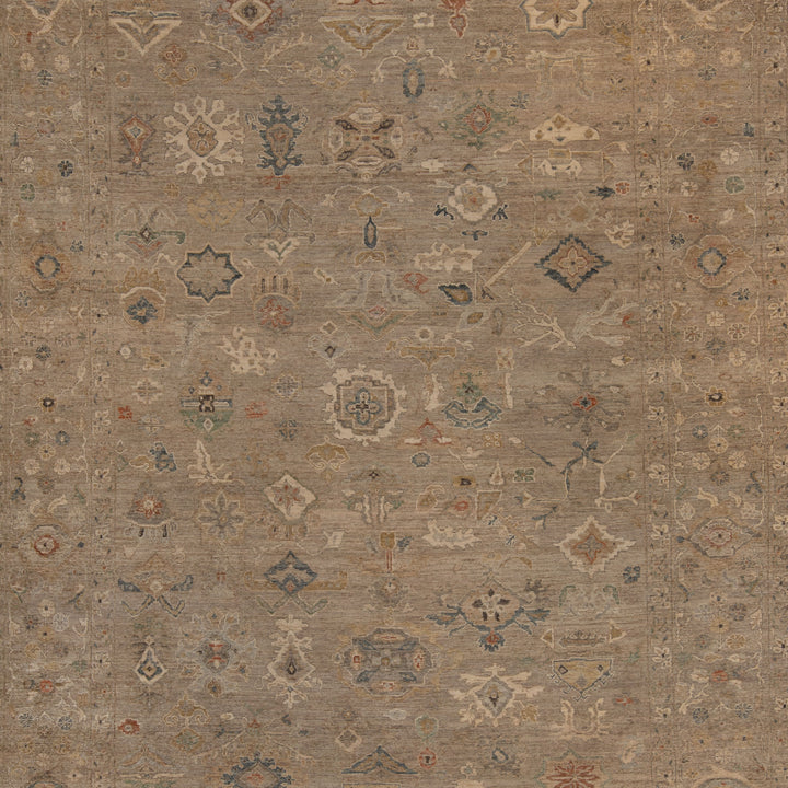 Light Grey Antique Revival Wool Rug - 8'11" x 12'3"