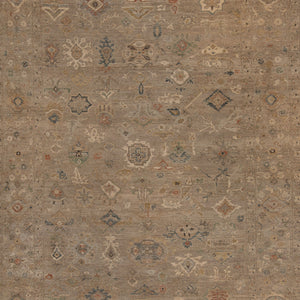 Light Grey Antique Revival Wool Rug - 8'11" x 12'3" - hover
