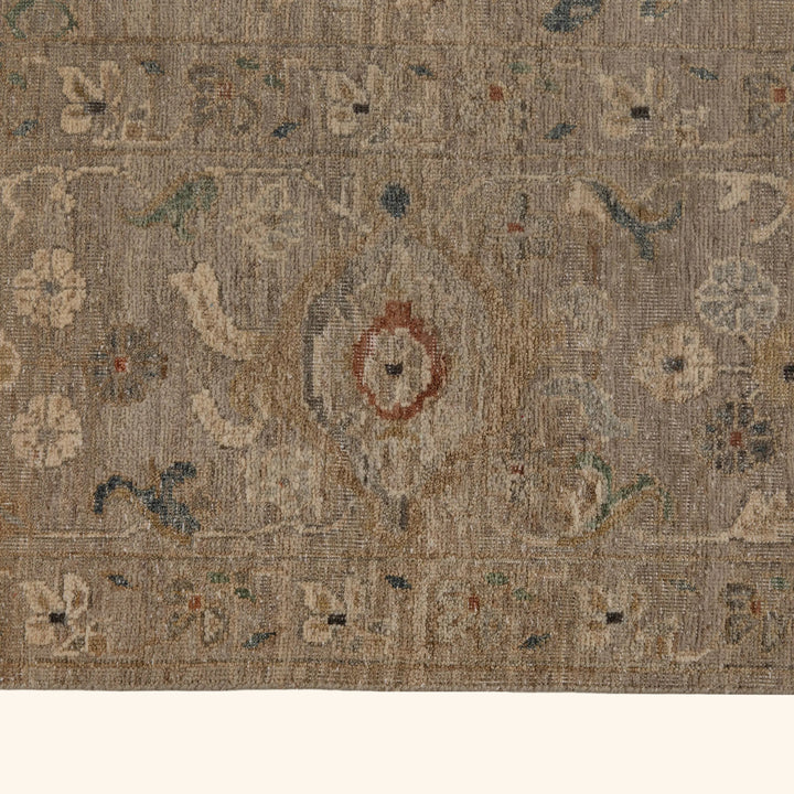 Light Grey Antique Revival Wool Rug - 8'11" x 12'3"