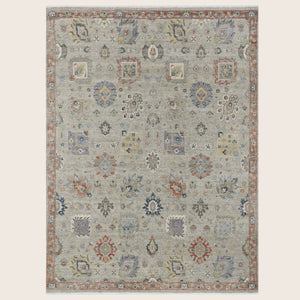 Grey Antique Revival Wool Rug 8'10" x 12'2" - hover