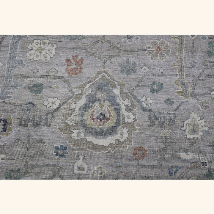 Light Grey Antique Revival Wool Rug - 12'11" x 17'11"