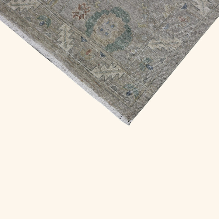 Light Grey Antique Revival Wool Rug - 12'11" x 17'11"