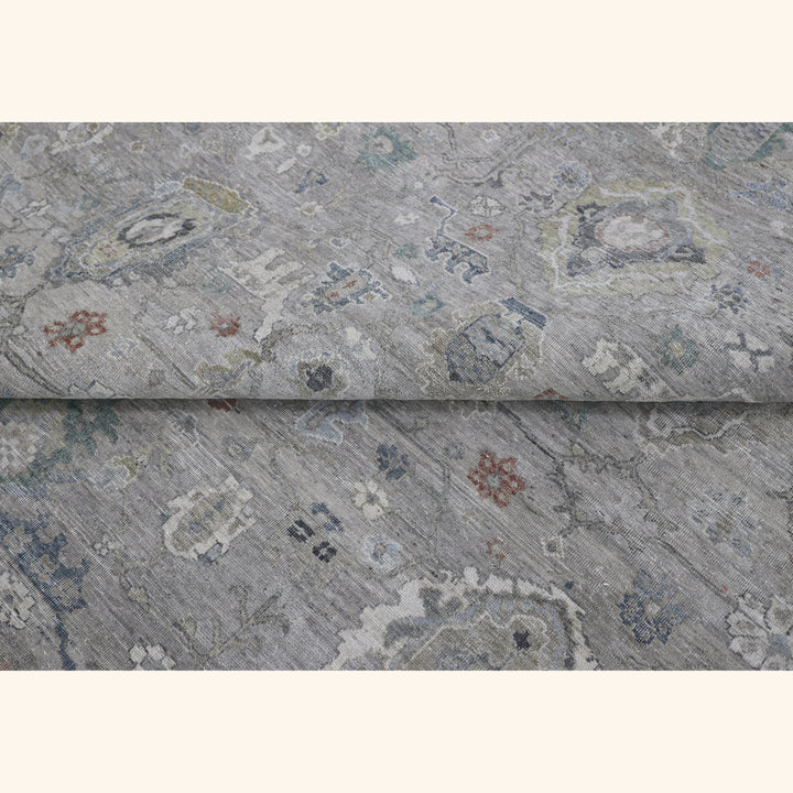 Light Grey Antique Revival Wool Rug - 12'11" x 17'11"