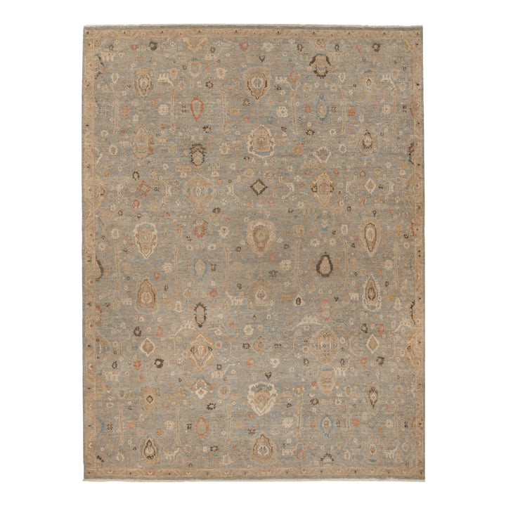 Blue Antique Revival Wool Rug 11'9" x 15'1"