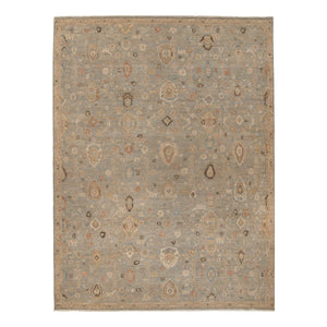 Blue Antique Revival Wool Rug 11'9" x 15'1"