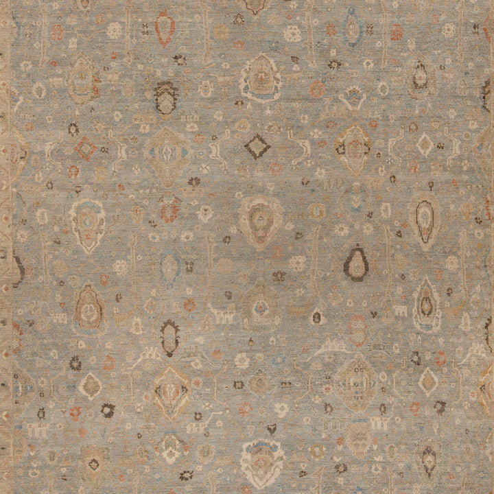 Blue Antique Revival Wool Rug 11'9" x 15'1"