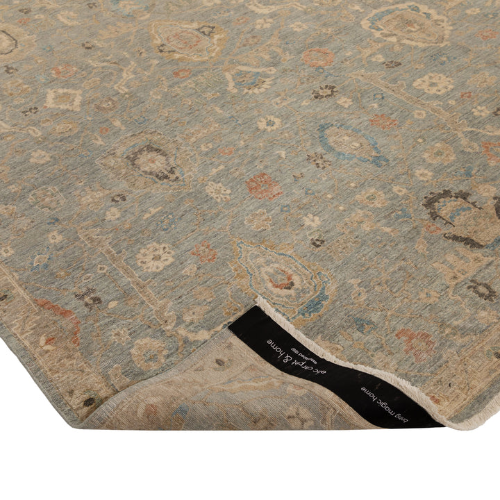 Blue Antique Revival Wool Rug 11'9" x 15'1"