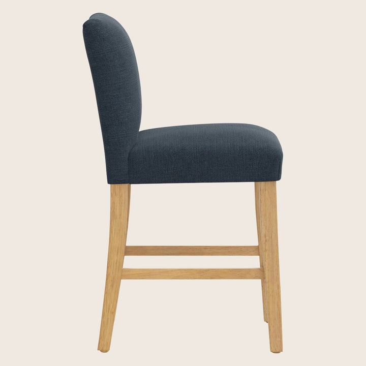 Kristy Counter Stool One Size / Linen Navy