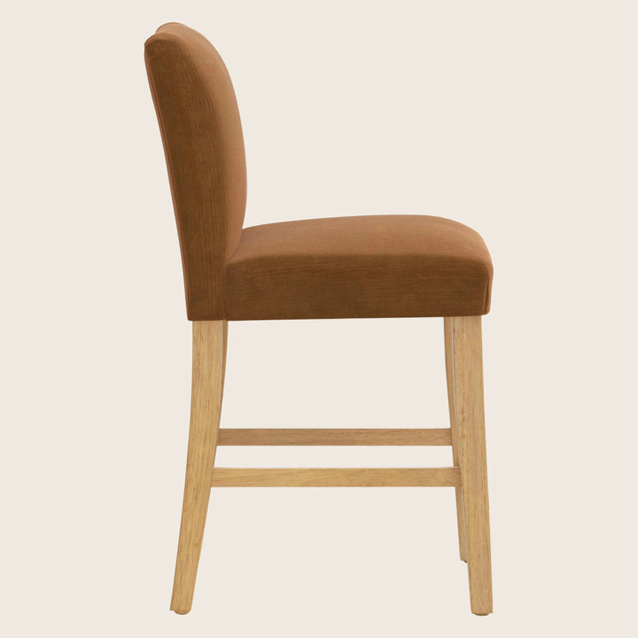 Kristy Counter Stool One Size / Performance Velvet Copper