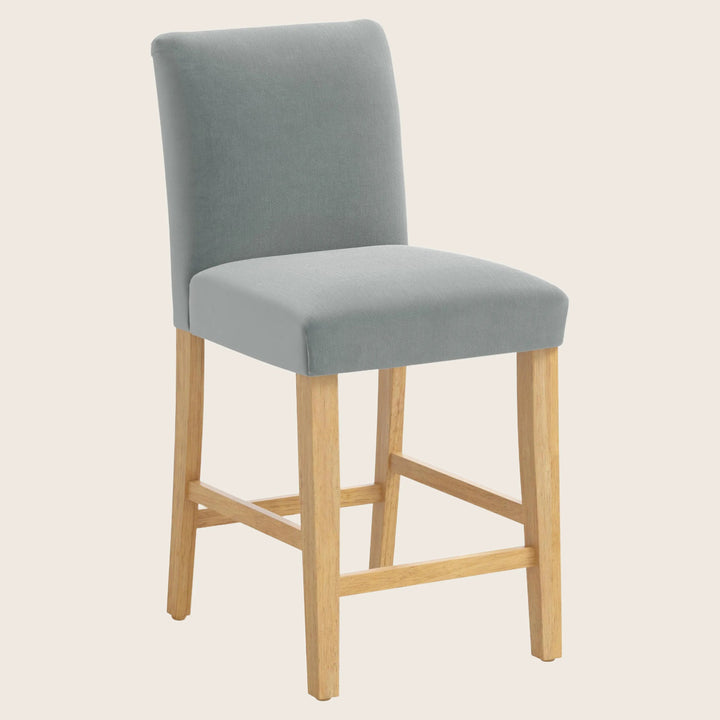 Kristy Counter Stool One Size / Performance Velvet Lichen