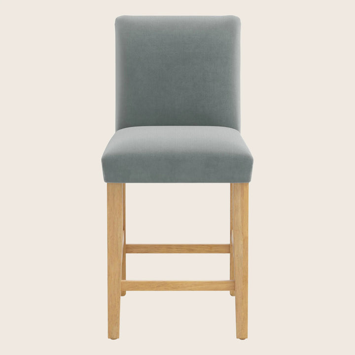 Kristy Counter Stool One Size / Performance Velvet Lichen