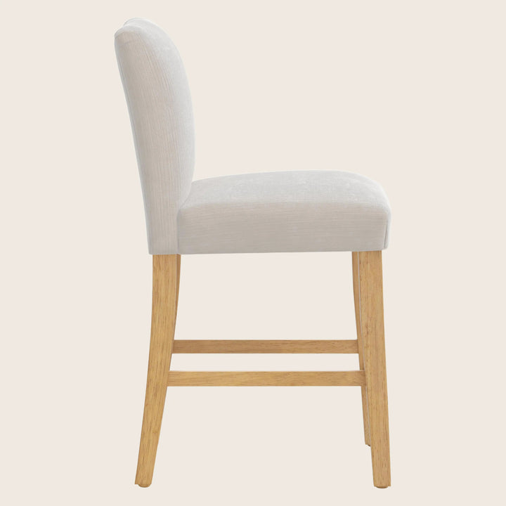Kristy Counter Stool One Size / Performance Velvet Mineral