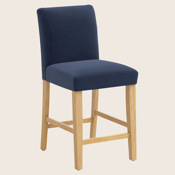 Kristy Counter Stool One Size / Performance Velvet Ocean