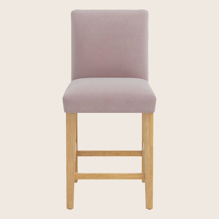 Kristy Counter Stool One Size / Performance Velvet Plum Frost