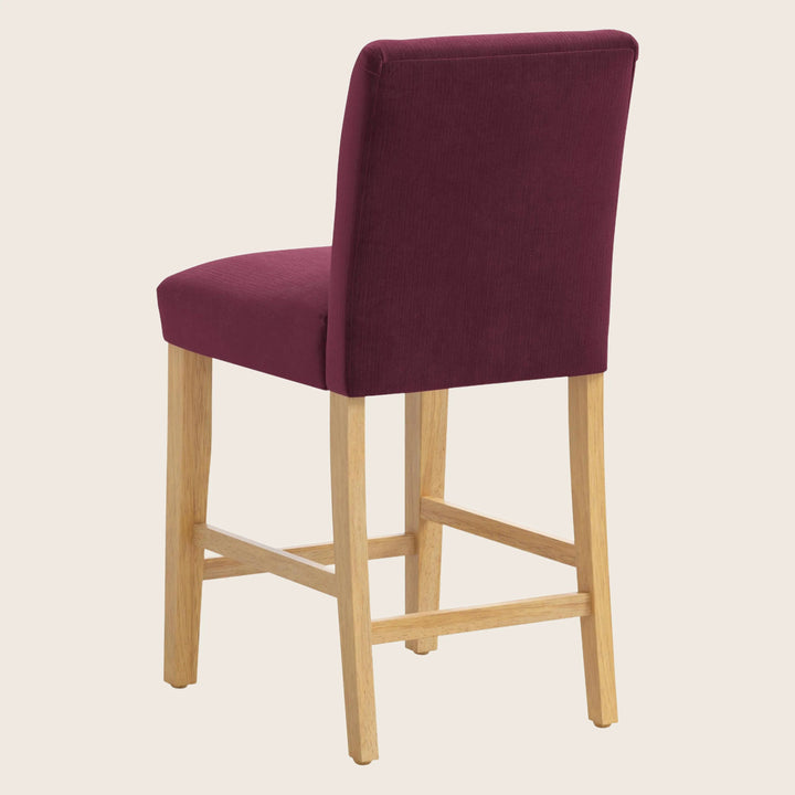 Kristy Counter Stool One Size / Performance Velvet Raisin