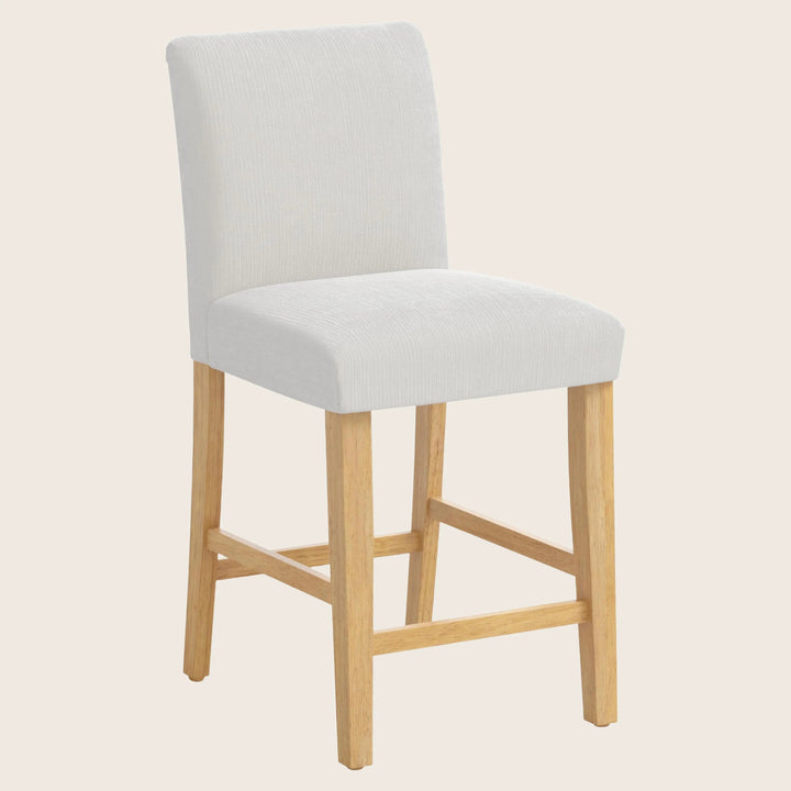 Kristy Counter Stool One Size / Performance Velvet Snow
