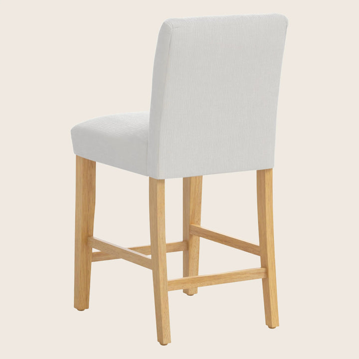 Kristy Counter Stool One Size / Performance Velvet Snow
