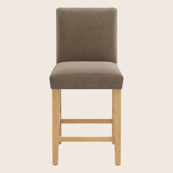 Kristy Counter Stool One Size / Performance Velvet Walnut