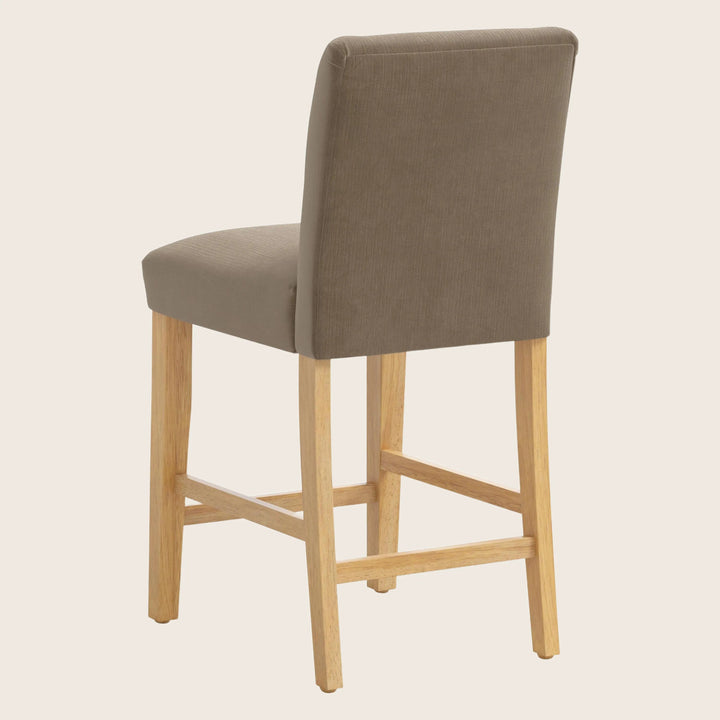 Kristy Counter Stool One Size / Performance Velvet Walnut
